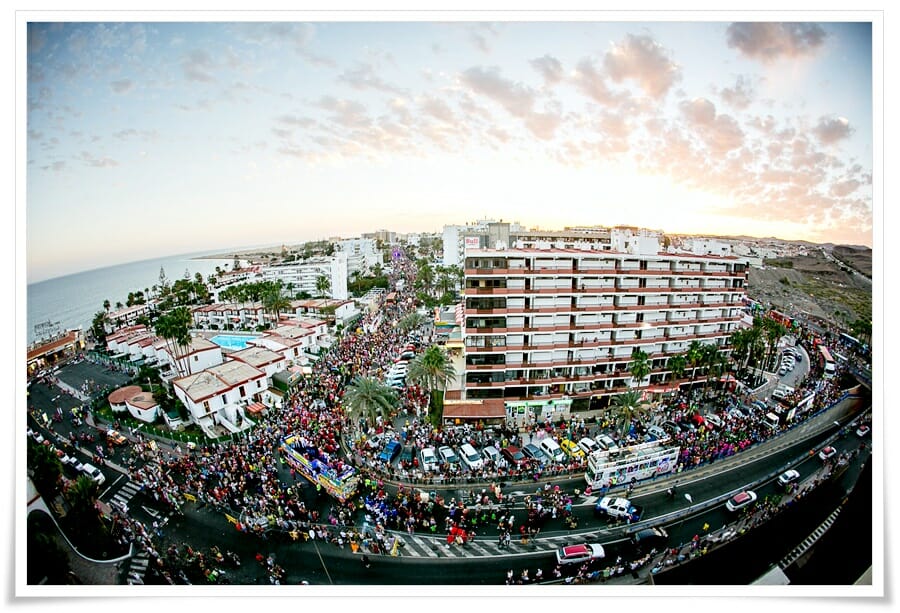 Karnevalståget i Playa del Ingles