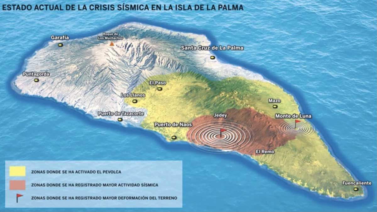 Karta La Palma markerat område