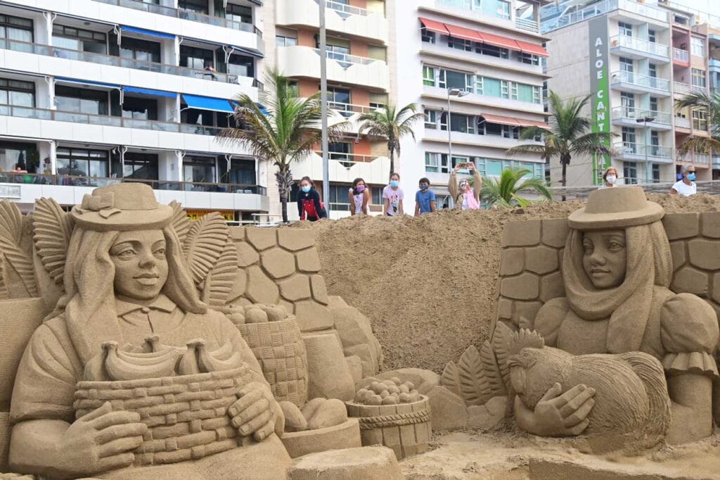 Julkrubba i Sanden Las Palmas