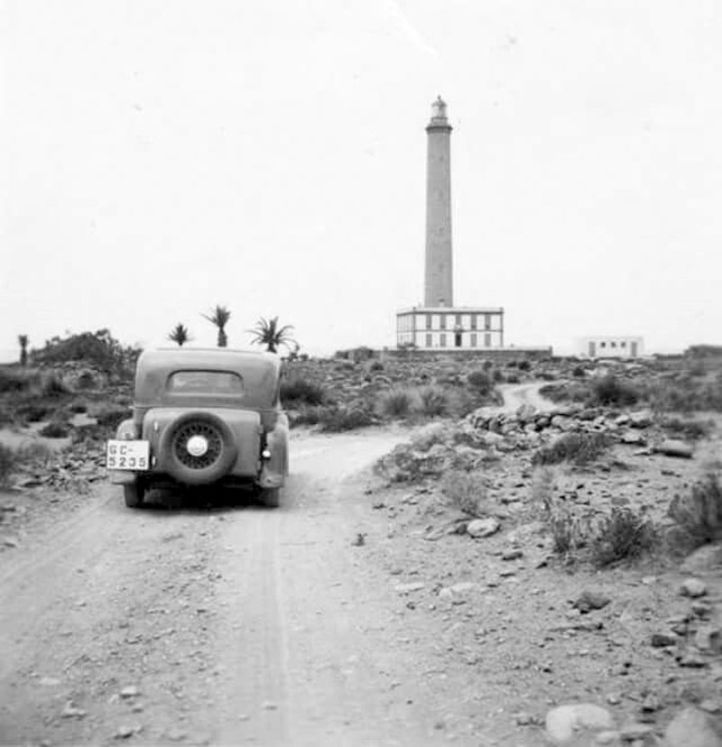 Veien til Fyrtårnet på 60-tallet.