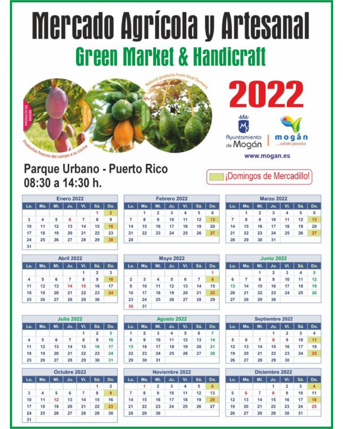 Kalender jordburksmarknad