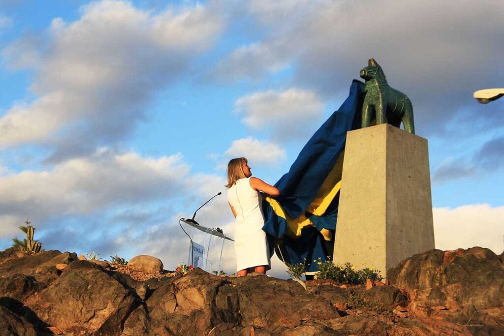 monumentet av Dalahesten