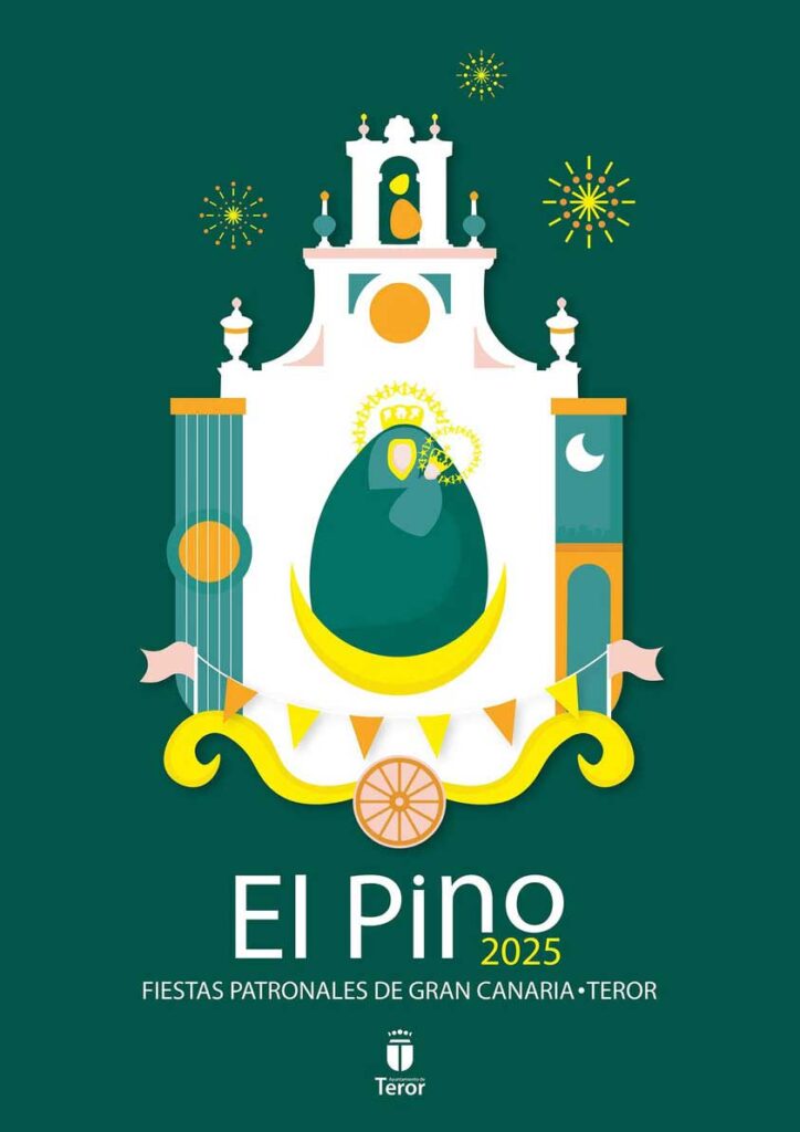 Plakat för festligheterna i Teror Fiesta del Pino