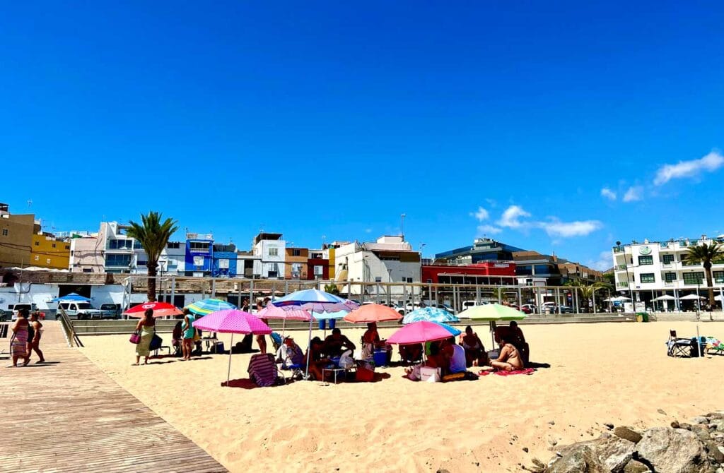 Perchel stranden i Arguineguin