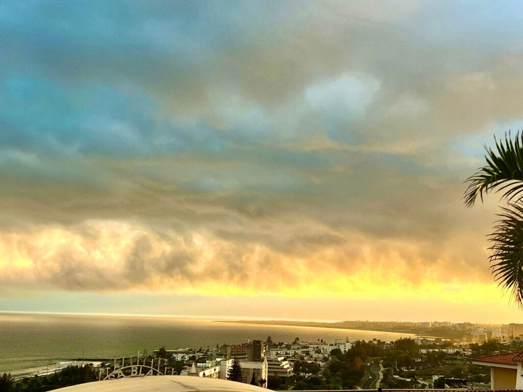 Kunst på himmelen over Maspalomas