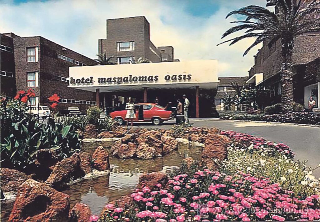 Bild på ingången från 60-talet