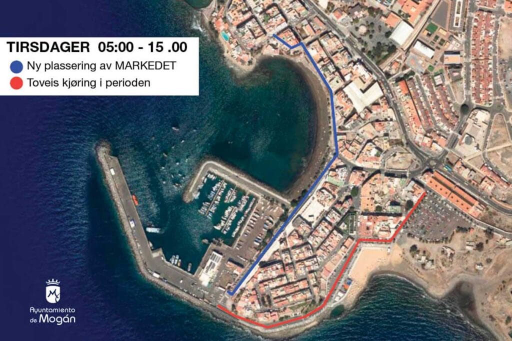 Gatemarkedet i Arguineguín bytter sted fra 21. januar 202