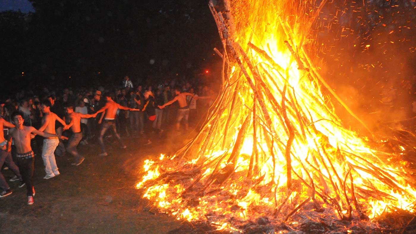 Valborg brasa