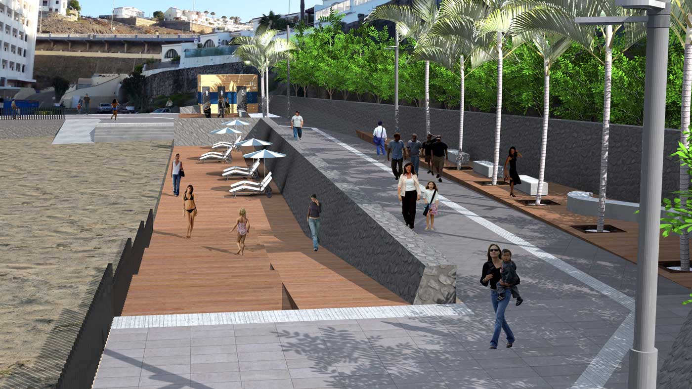 strandpromenaden Marañuelas-Anfi