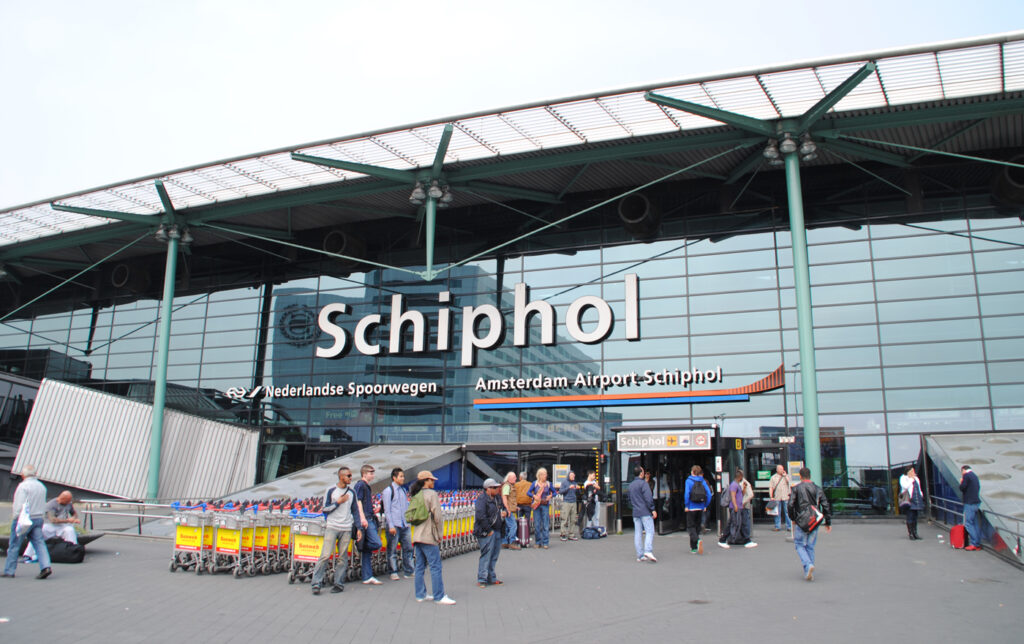 Ingång schiphol flygplats