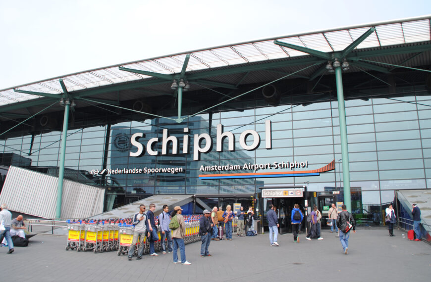 Ingång schiphol flygplats