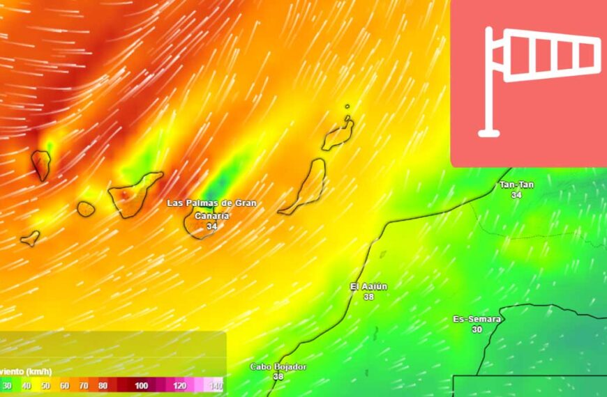 Farväl till den extrema värmen… men Kanarieöarna går från en temperaturvarning till en förvarning om kraftiga…