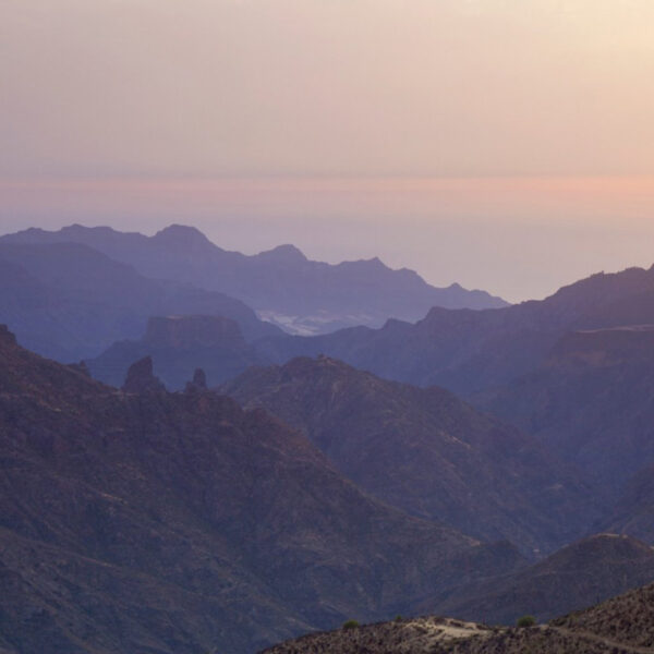 Utsikt över bergstopparna Gran Canaria