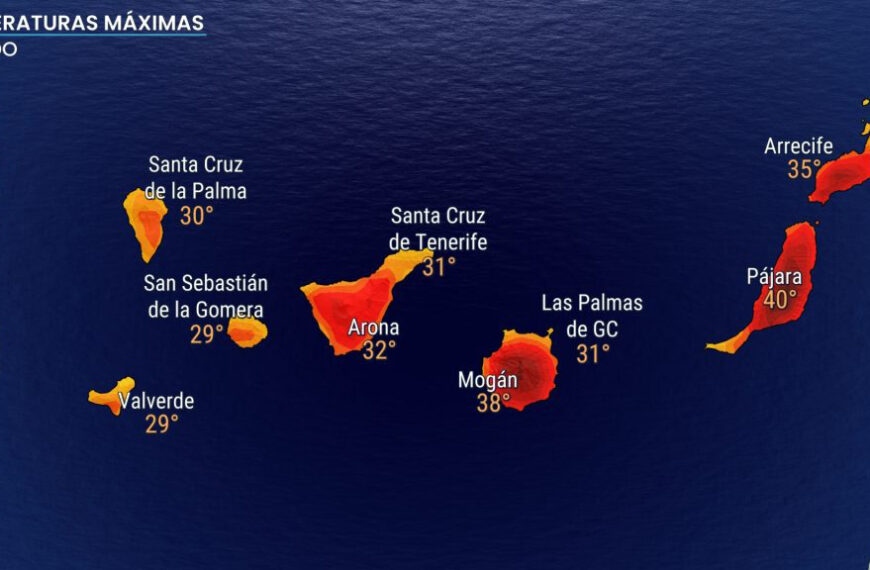 Värmebölja på Kanarieöarna