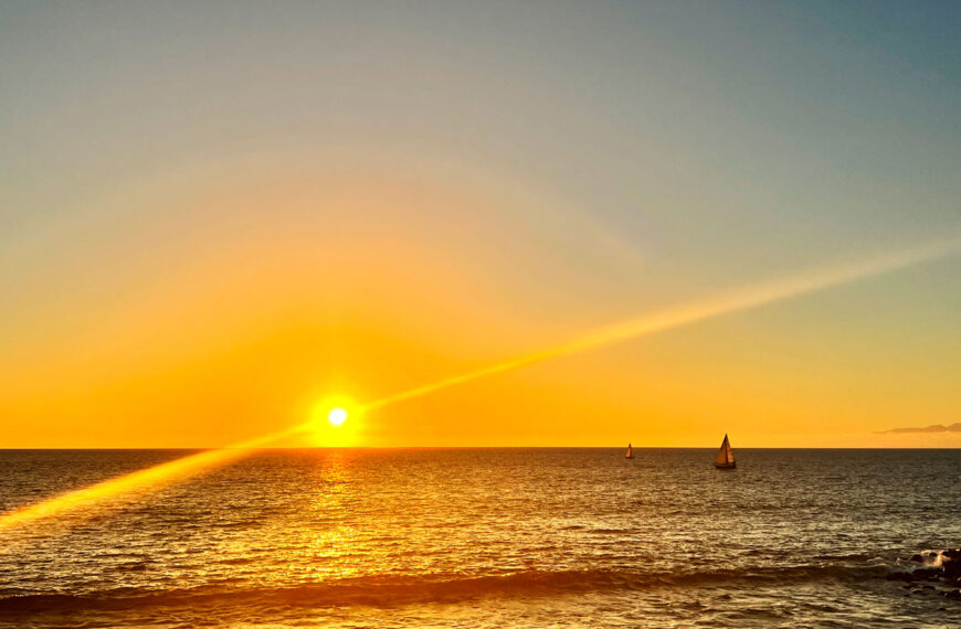 Solnedgång över Arguineguin