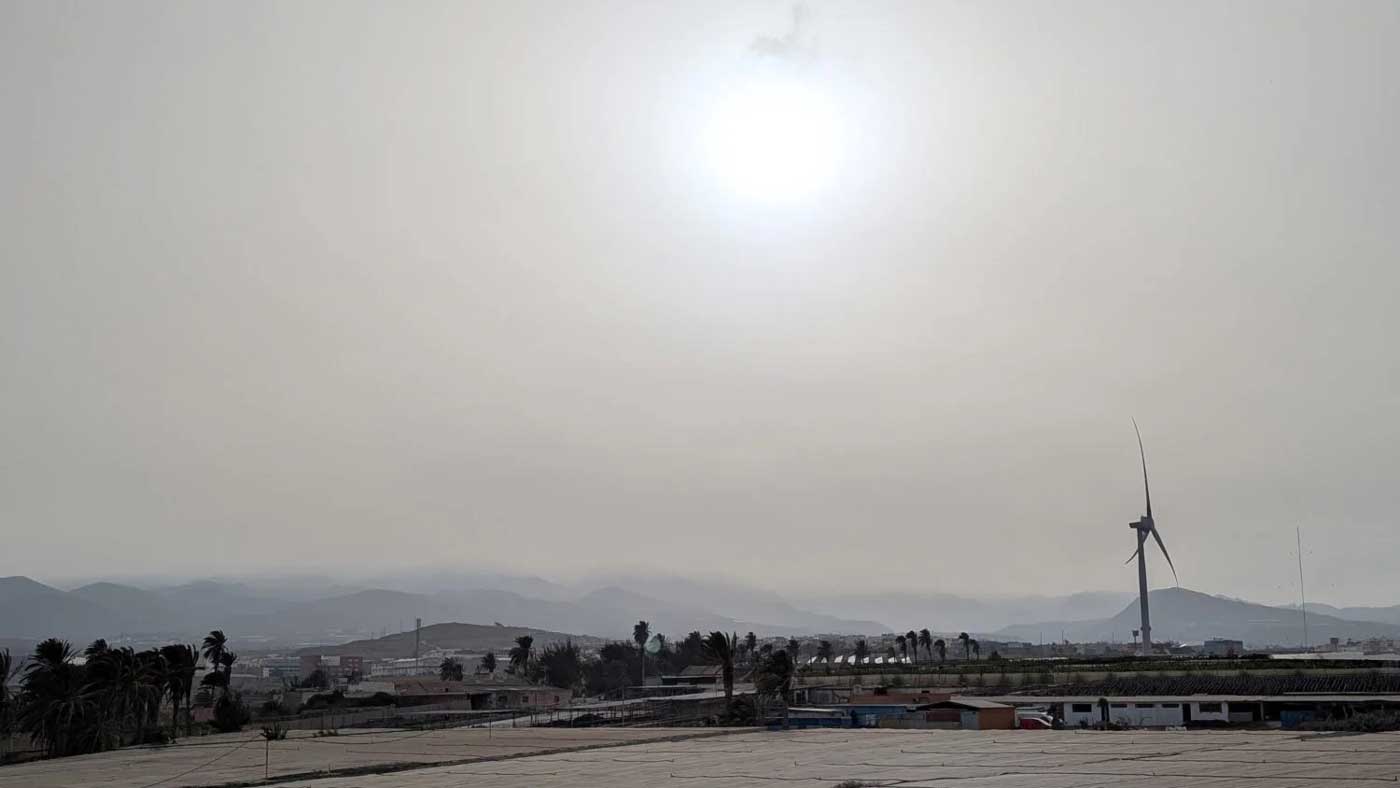 Read more about the article Sandstorm på sørlige Gran Canaria, med høye temperaturer og passatvinder