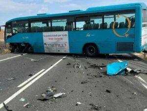 En allvarlig trafikolycka på väg GC-500