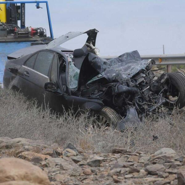 Vraket efter krocken