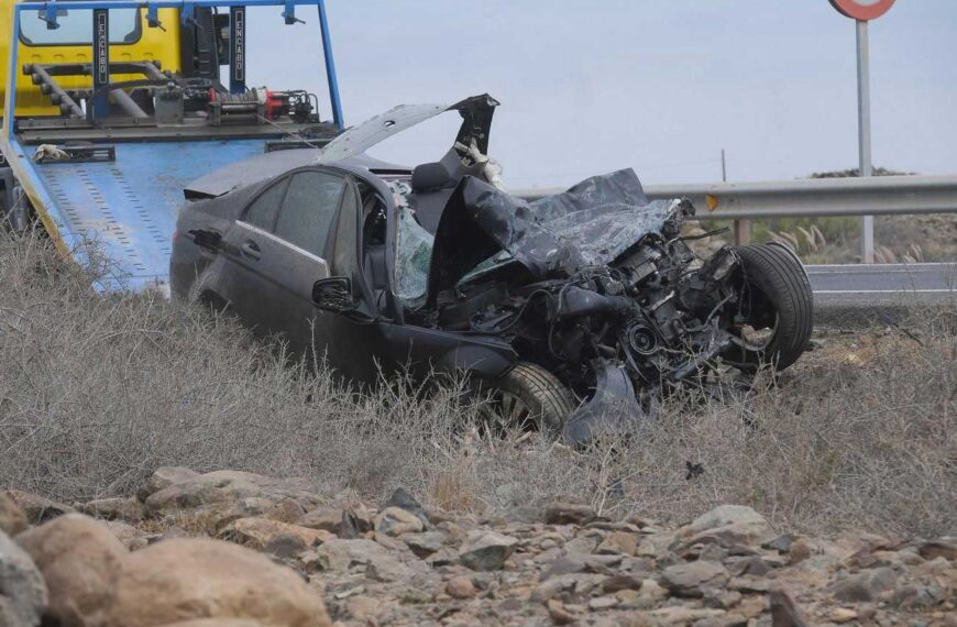 Vraket efter krocken