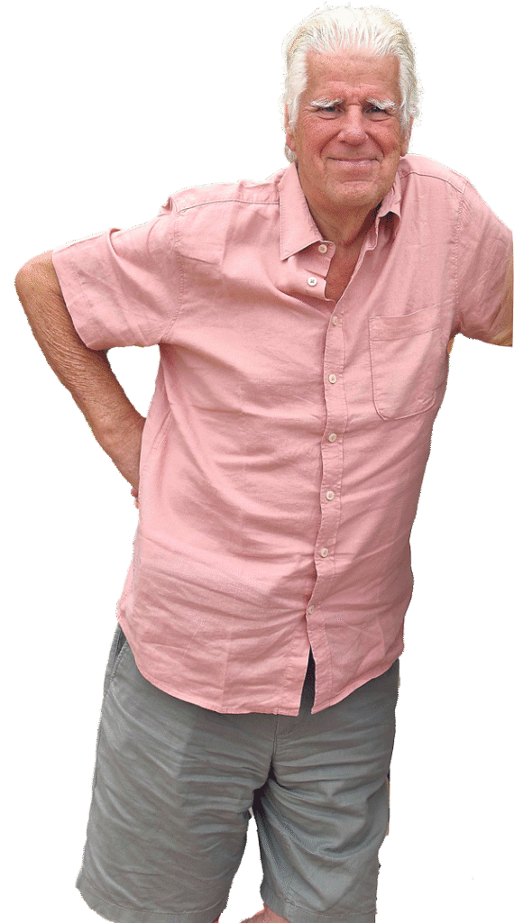 Gustav lutar sig mot...