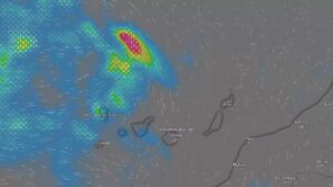 Satelit karta med vädret