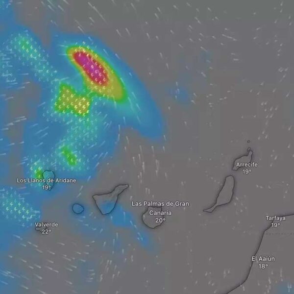 Satelit karta med vädret