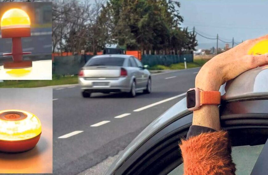 Varningslampa på biltak