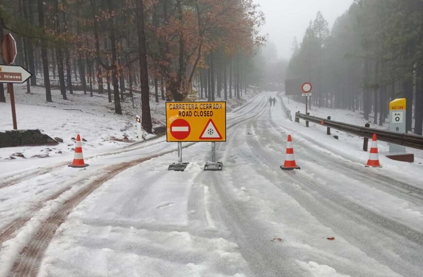 Snö på Gran Canaria