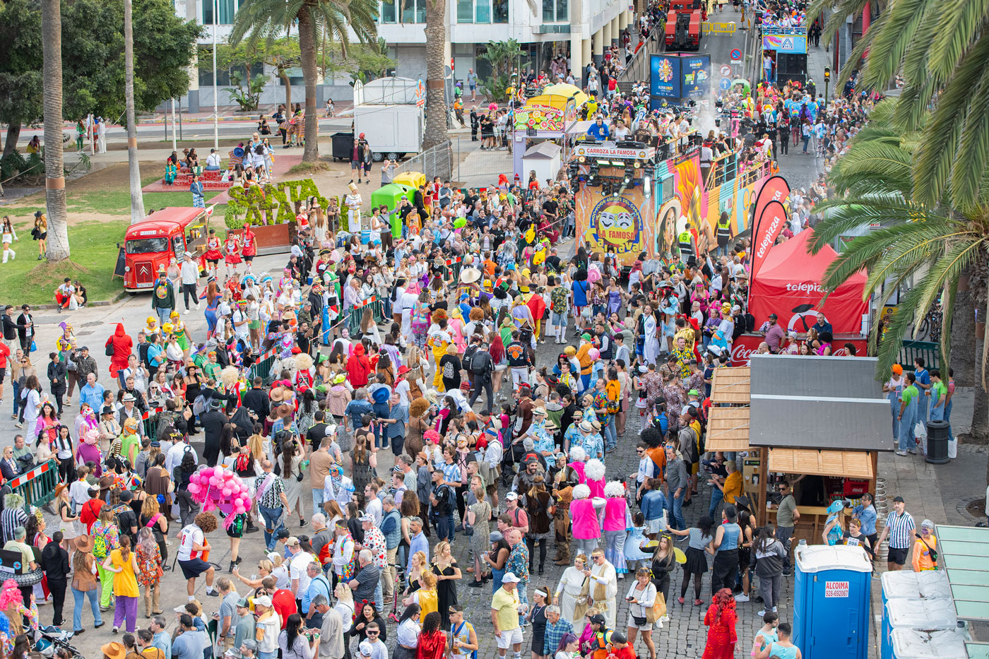 Karnavsltåget i Las Palmas