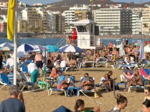 Fullt hus på Las Canteras