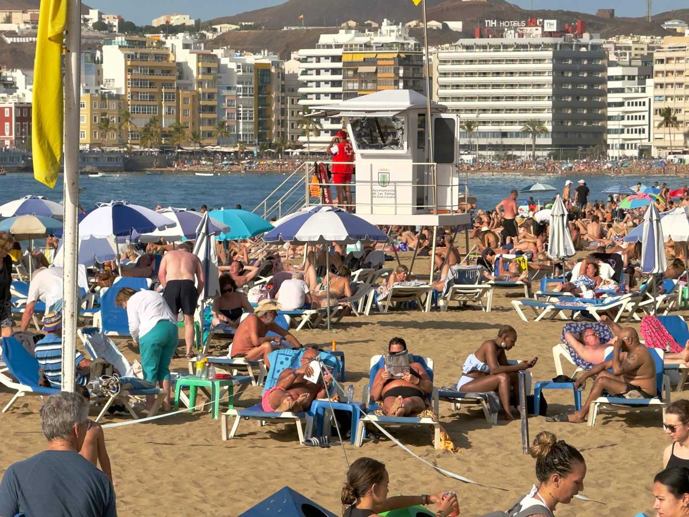 Fullt hus på Las Canteras