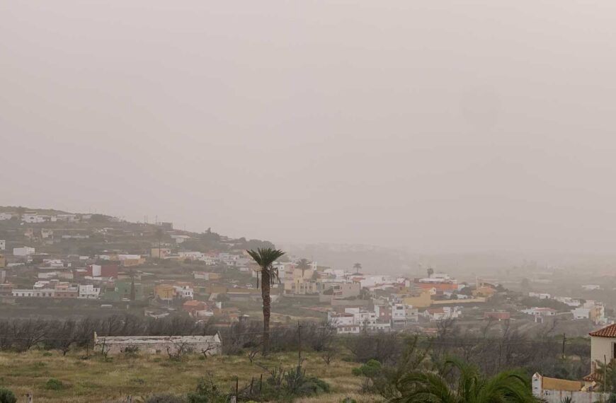 Calima över Gran Canaria