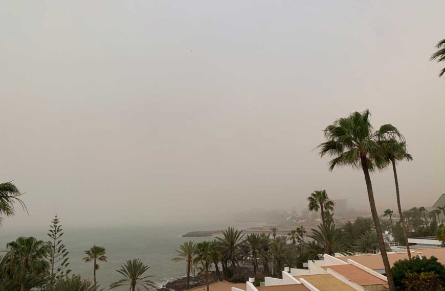 Calima över Gran Canaria