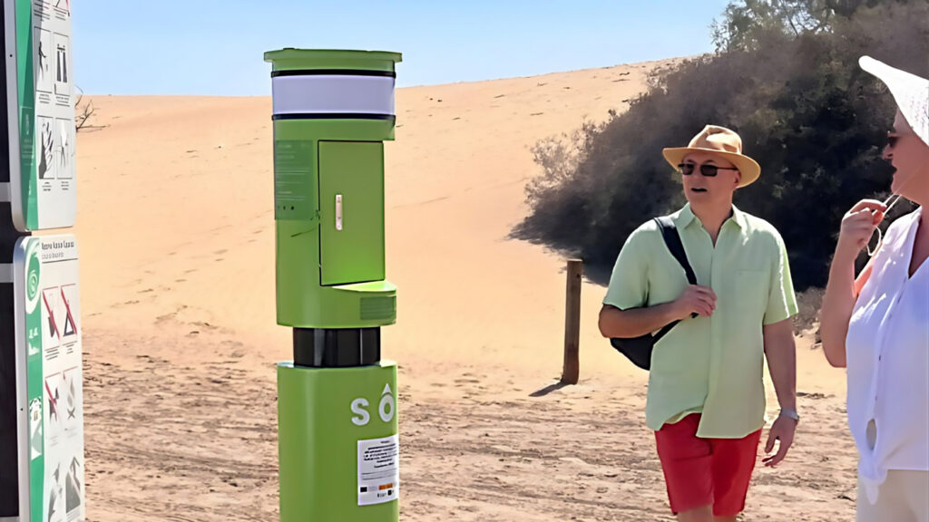 Nye SOS-redningsstolper er installert i Maspalomas-sanddynen