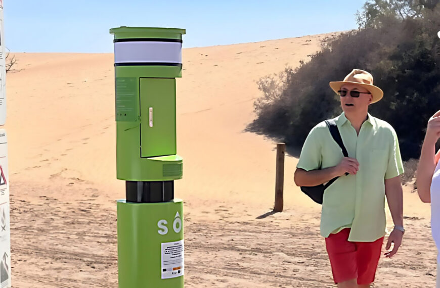 Nye SOS-redningsstolper er installert i Maspalomas-sanddynen