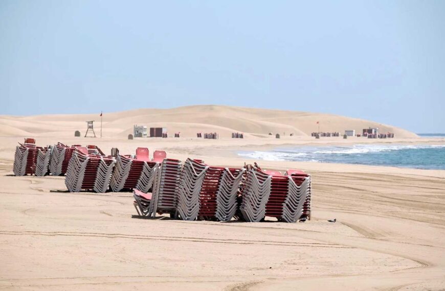 Tomma stränder under pandemin