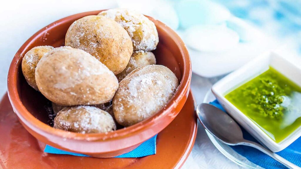 Skrynklig potatis =Papas Arrugadas