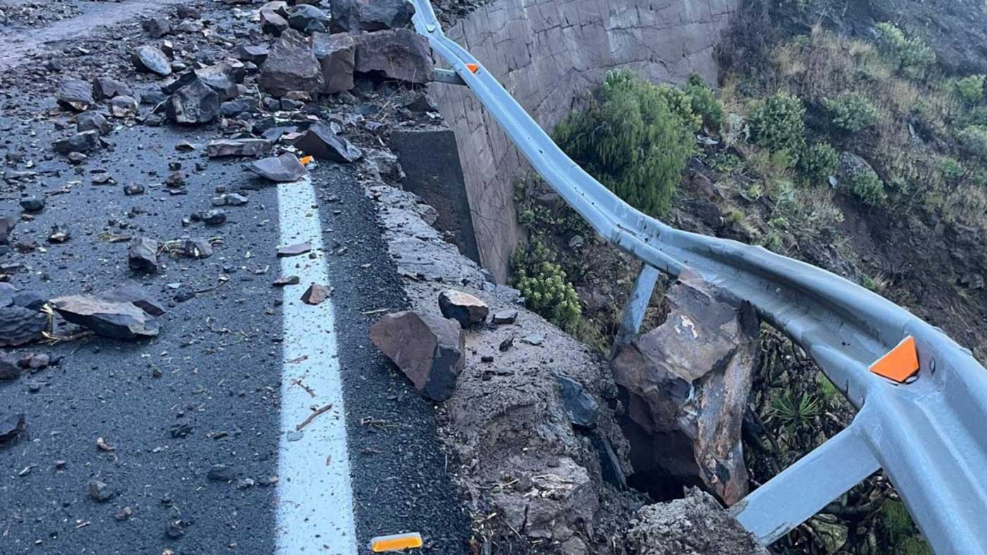 Stormen Therese gjorde stor skade i Arguineguín-dalen