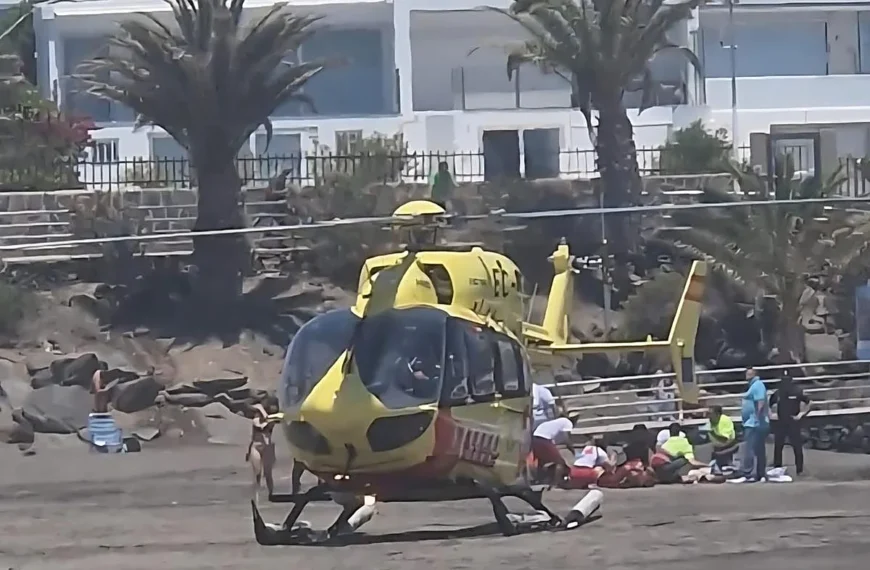 En man drunknade på stranden i San Agustín, sör på Gran Canaria