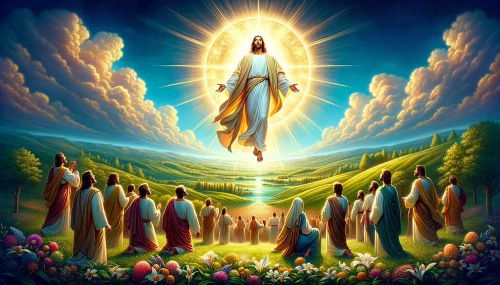 Jesus ble tatt opp i himmelen