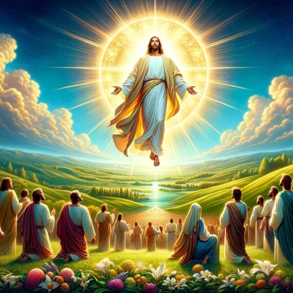 Jesus ble tatt opp i himmelen