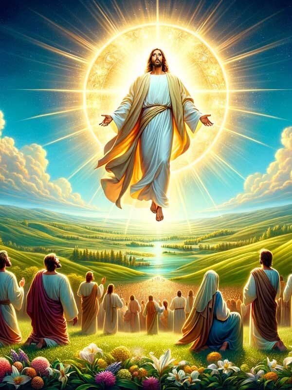 Jesus ble tatt opp i himmelen