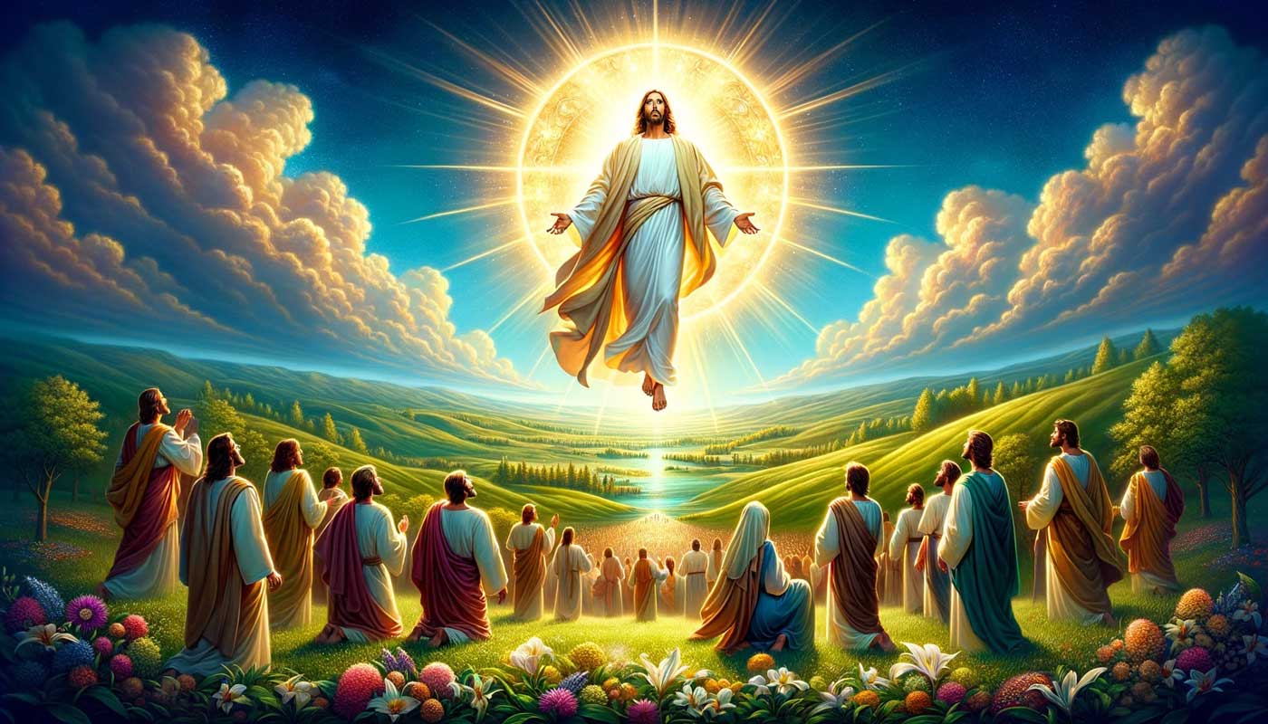 Jesus ble tatt opp i himmelen