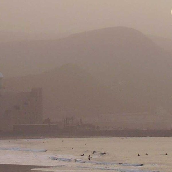 Calima över Las Canteras