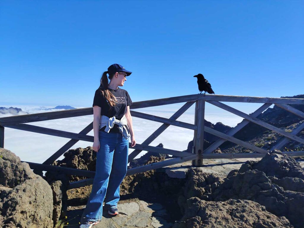 Aline vid krater Caldera de Taburiente