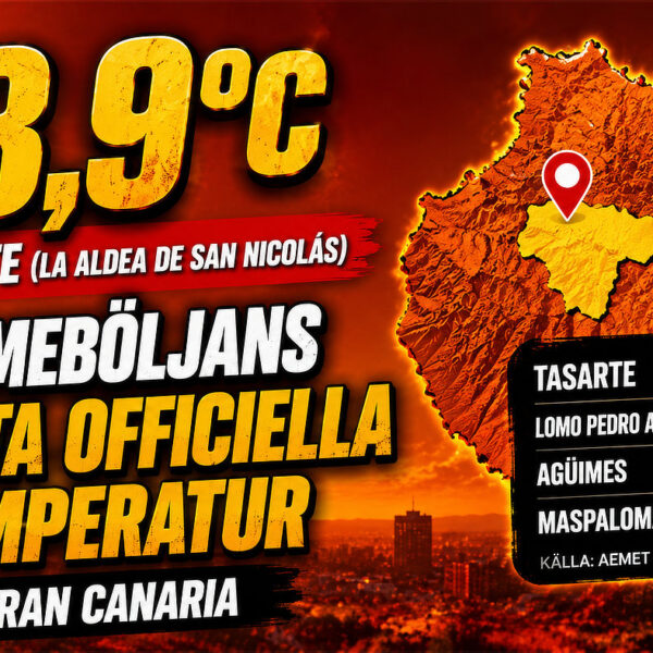 43,9 grader i Tasarte