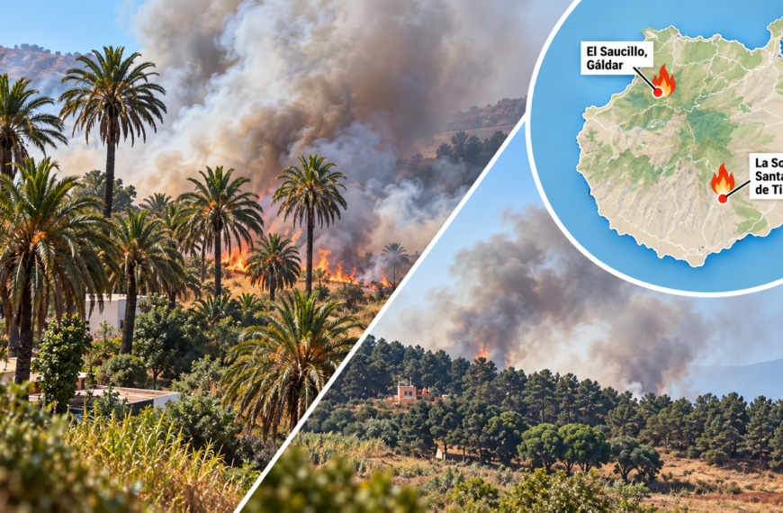 Två mindre bränder på Gran Canaria inom en timme