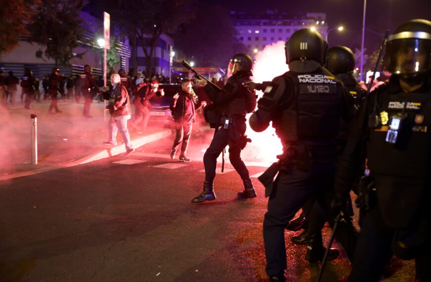 Protester i Madrid